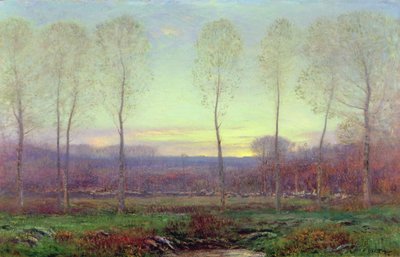 Októberi szürkület alkotó: Dwight William Tryon