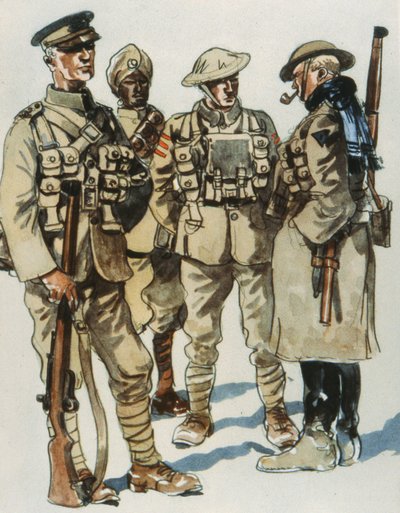 Brit hadsereg terepi egyenruha alkotó: E. (after) Dobrich