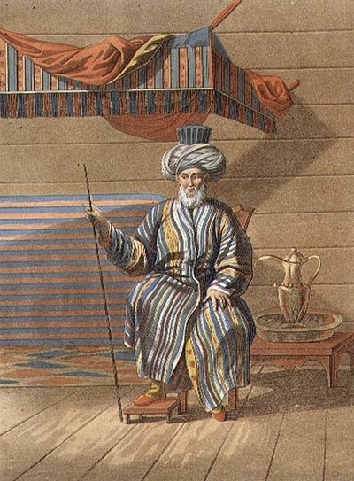 Tatár vén, vésette Jegor Skotnikoff (1782-1843) (litho) alkotó: E. (after) Karnejeff