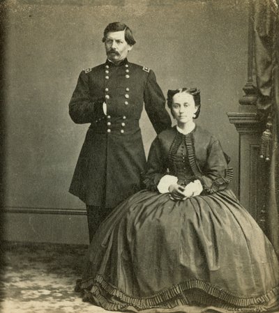 George B. McClellan vezérőrnagy és felesége, az Anthony