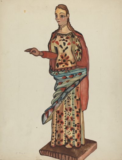 Bulto (Szent fafigura) alkotó: E. Boyd