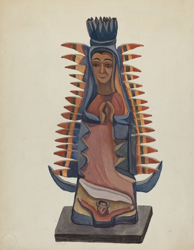 A guadalupe-i Szűz nagy része, kb. 1936. alkotó: E. Boyd