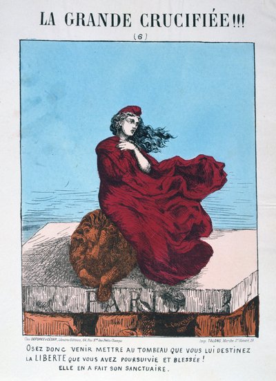 A republikánus Franciaország allegóriája, 1871. alkotó: E. Courtaux