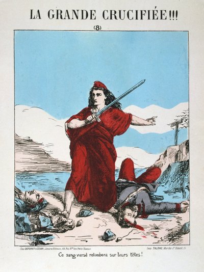 A republikánus Franciaország allegóriája, 1871. alkotó: E. Courtaux