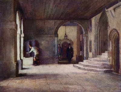 Eton: The Cloisters (színes litó) alkotó: E. D. Brinton