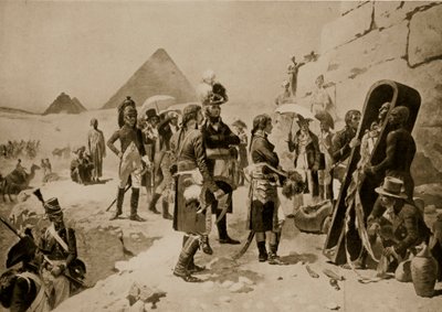 Napóleon Egyiptomban, illusztráció a "Hutchinson