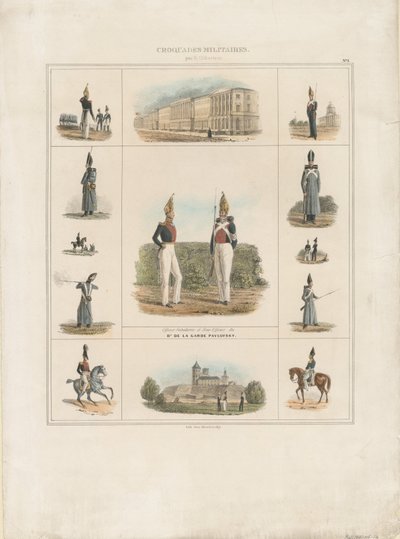 A Pavlovszkij-őrezred, 1840 alkotó: E. Gilbertson
