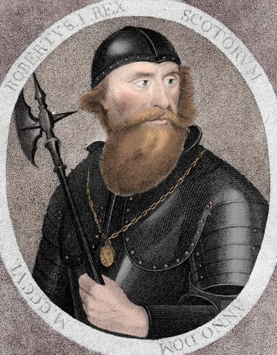 I. Róbert, általában Robert the Bruce, Skócia királya, 1797 alkotó: E Harding
