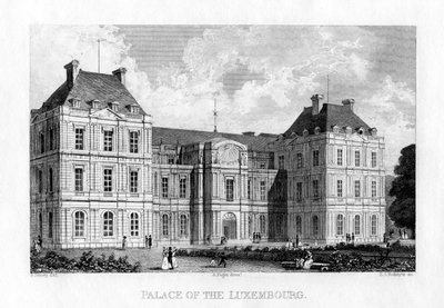 Luxembourg-palota, Párizs, 1830. alkotó: E. I. Roberts