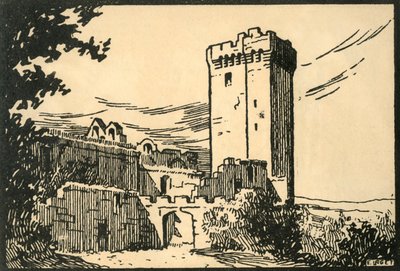 „Abbaye De Montmajour – A montmajouri régi apátság”, 1920-as évek. alkotó: E Laget