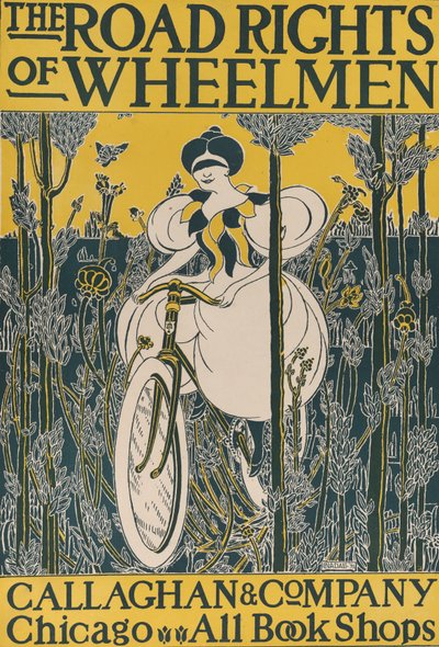 Wheelmen közúti jogai, 1895. alkotó: E. Nadall