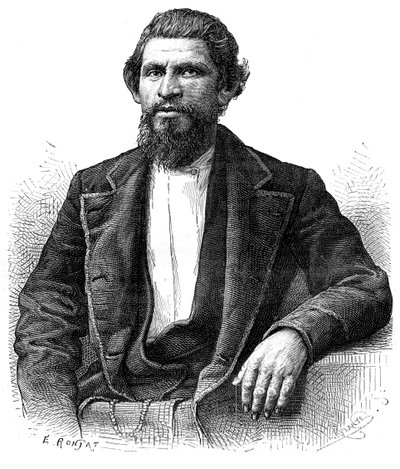 Egy jenki portréja, 19. század. alkotó: Etienne Antoine Eugene Ronjat
