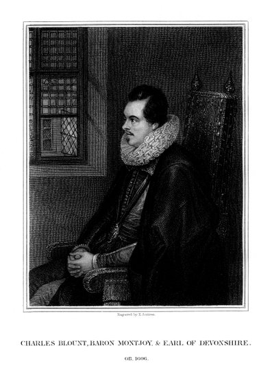 Charles Blount, Devon 1. grófja, angol udvaronc és katona, 1827. alkotó: E. Scriven