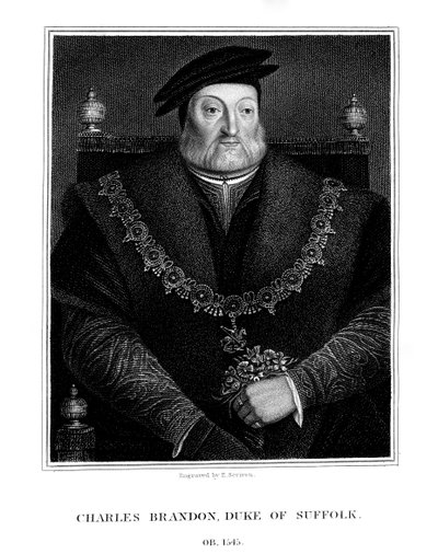 Charles Brandon, Suffolk első hercege, 1824. alkotó: E. Scriven