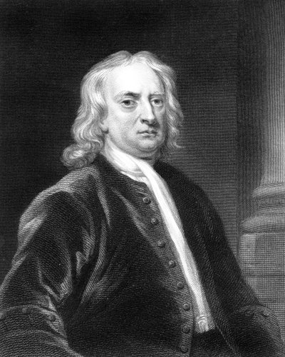 Isaac Newton angol matematikus, csillagász és fizikus, 1818. alkotó: E. Scriven
