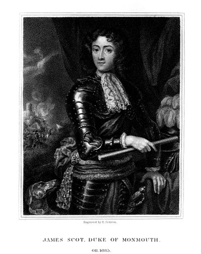 James Scott, Monmouth első hercege, akit egyesek Anglia II. Jakabként ismernek el, 1826. alkotó: E. Scriven
