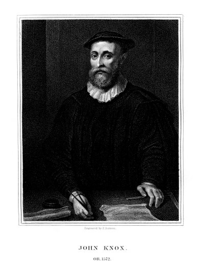John Knox, skót vallási reformátor, 1825. alkotó: E. Scriven