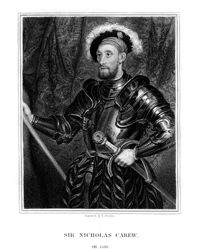 Sir Nicholas Carew, 1823. alkotó: E. Scriven