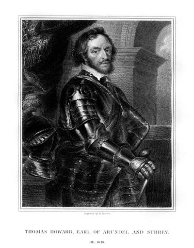 Thomas Howard, Arundel és Surrey grófja, kiemelkedő angol udvaronc, 1823. alkotó: E. Scriven