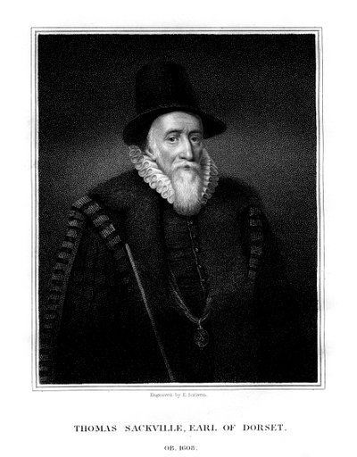 Thomas Sackville, Dorset első grófja, angol államférfi és költő, 1824. alkotó: E. Scriven