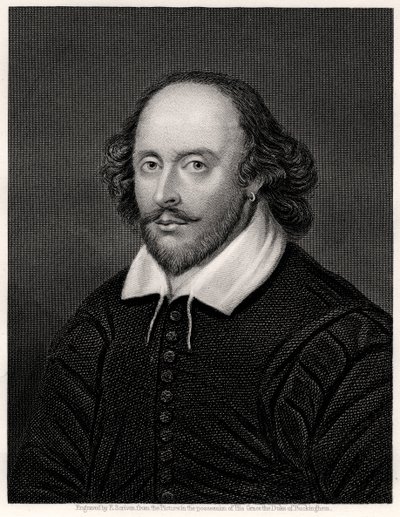 William Shakespeare, angol drámaíró, XIX alkotó: E. Scriven