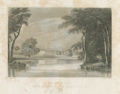 Rolleston Hall: vonalmetszet, nd [c 1840] alkotó: E Stalker
