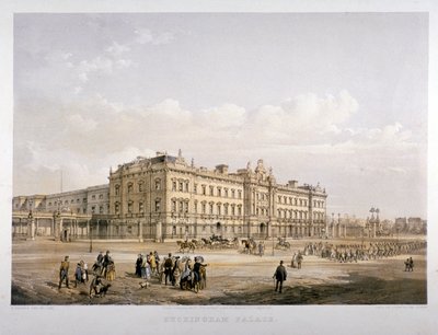 Buckingham-palota, London, 1852 alkotó: E Walker