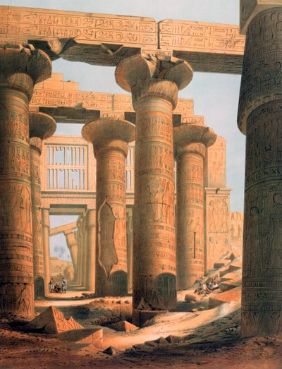 „Hall at Karnak”, Egyiptom, 19. század alkotó: E Weidenbach