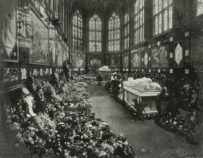 H.R.H. temetése. Clarence hercege, 1892. január, 1897 alkotó: E. and S. Woodbury