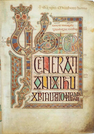 Lindisfarne-evangéliumok, 715-721. alkotó: Eadfrith,