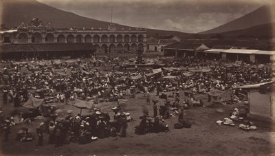 Plaza és Alkirályi Palota – Antigua de Guatemala, 1877. alkotó: Eadweard Muybridge