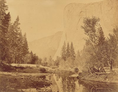 Tutokanula. A Yosemite-völgy. (A Nagy Főnök) "El Capitan". 3500 láb magas. alkotó: Eadweard J. Muybridge