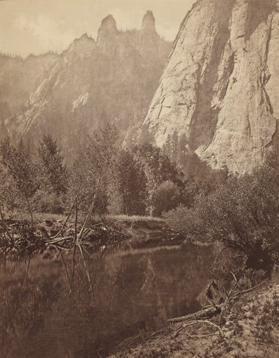 Katedrális tornyok, Yosemite-völgy,1872 (fotó) alkotó: Eadweard Muybridge