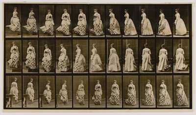 Lépcsőn lefelé és megfordulni, az Animal Locomotion (Állati mozgás) című könyvből. alkotó: Eadweard Muybridge