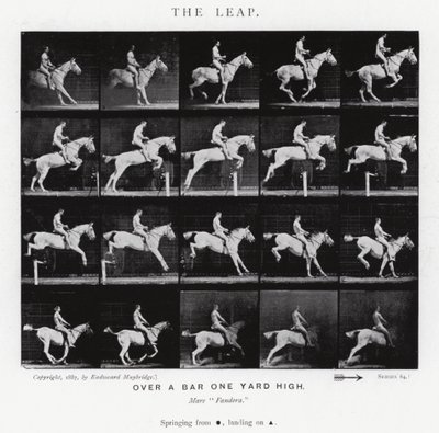 Eadweard Muybridge: Az ugrás (f/w fotó) alkotó: Eadweard Muybridge