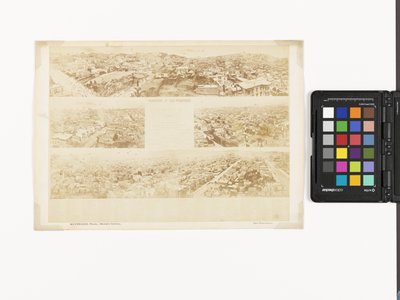 Kulcs a San Francisco Panorámához, a California Street Hillről alkotó: Eadweard Muybridge
