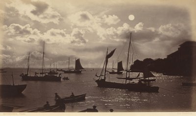 Holdfény-hatás - Panamai öböl,1877 (fotó) alkotó: Eadweard Muybridge