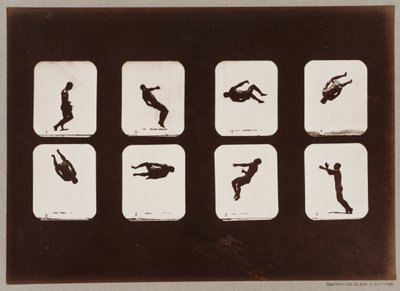 106. tábla. Sportolók, Twisting Summersault alkotó: Eadweard Muybridge