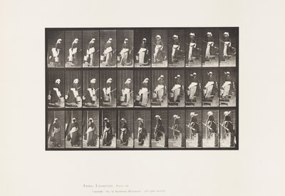 148. tábla. Lefelé tartó lépcsők, forgó vízhordó vödör alkotó: Eadweard Muybridge