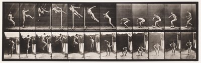tányér 158. Ugrás; Futó Twist magasugrás (cipő) alkotó: Eadweard Muybridge