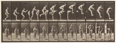 tányér 168. Ugrás; A fiú háta fölött (Ugrásbéka) alkotó: Eadweard Muybridge