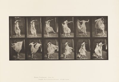 188. tányér. Tánc (divatos) alkotó: Eadweard Muybridge