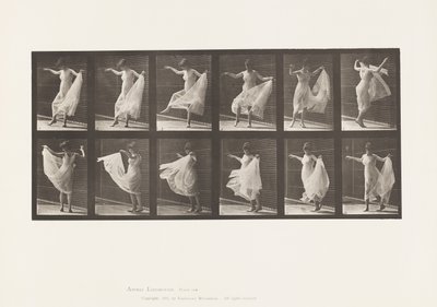 189. tányér. Tánc (divatos) alkotó: Eadweard Muybridge