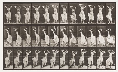 190. tányér. Tánc (Nautch) alkotó: Eadweard Muybridge