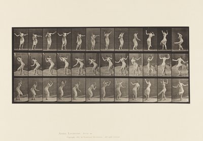 191. tányér. Tánc (divatos) alkotó: Eadweard Muybridge