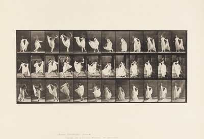 193. tányér. Tánc (divatos) alkotó: Eadweard Muybridge