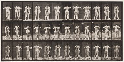 196. tányér. Táncos keringő, két modell alkotó: Eadweard Muybridge