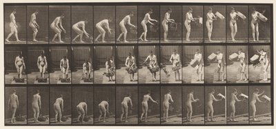 213. tányér. Emelő- és ürítőkosár alkotó: Eadweard Muybridge