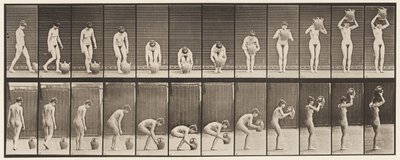 224-es tányér. Lehajlás és felemelés vízkorsó fejéhez alkotó: Eadweard Muybridge