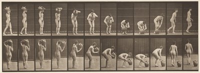 225. tányér. Víztartály eltávolítása a vállról a talajra alkotó: Eadweard Muybridge